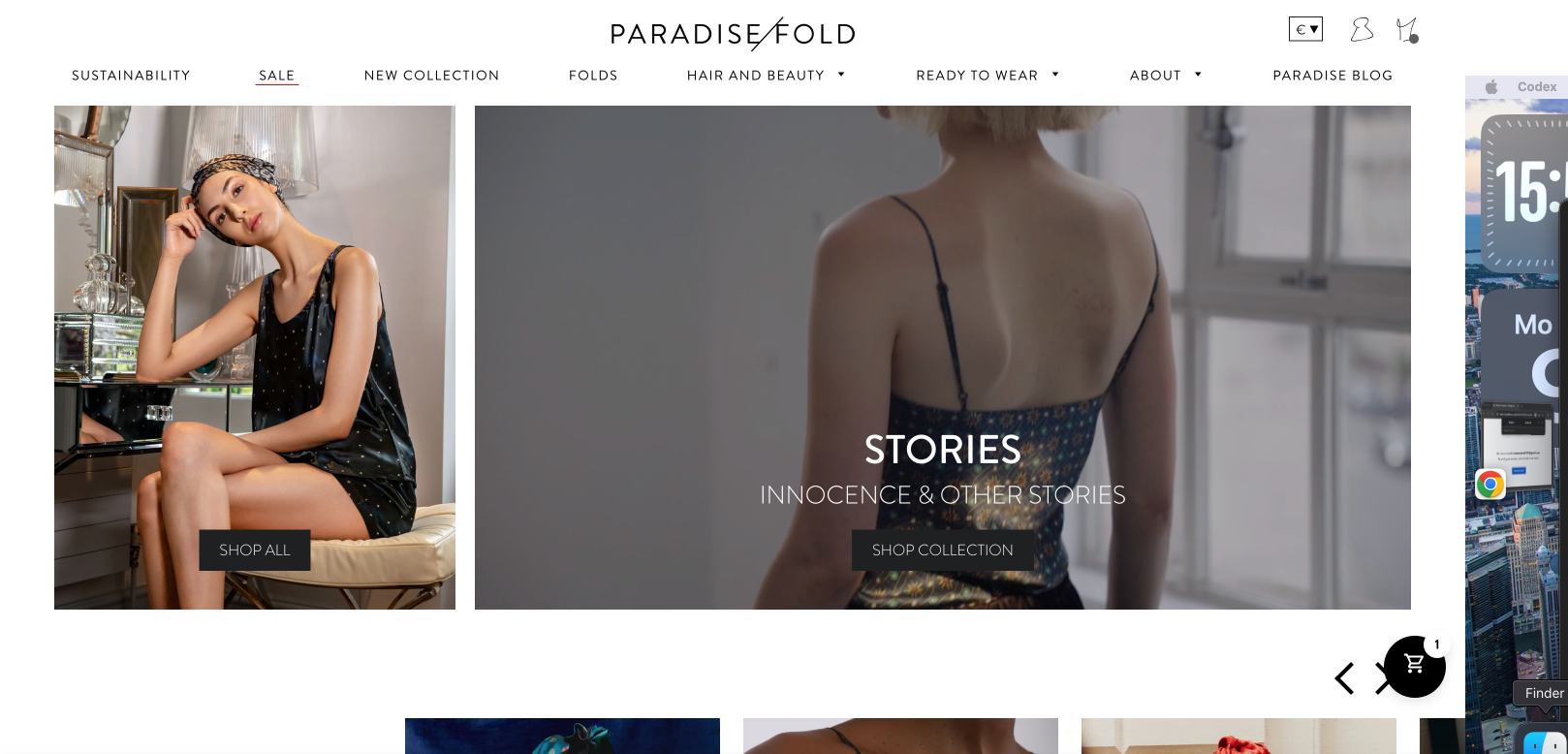 Paradise Fold Shop Screenshot