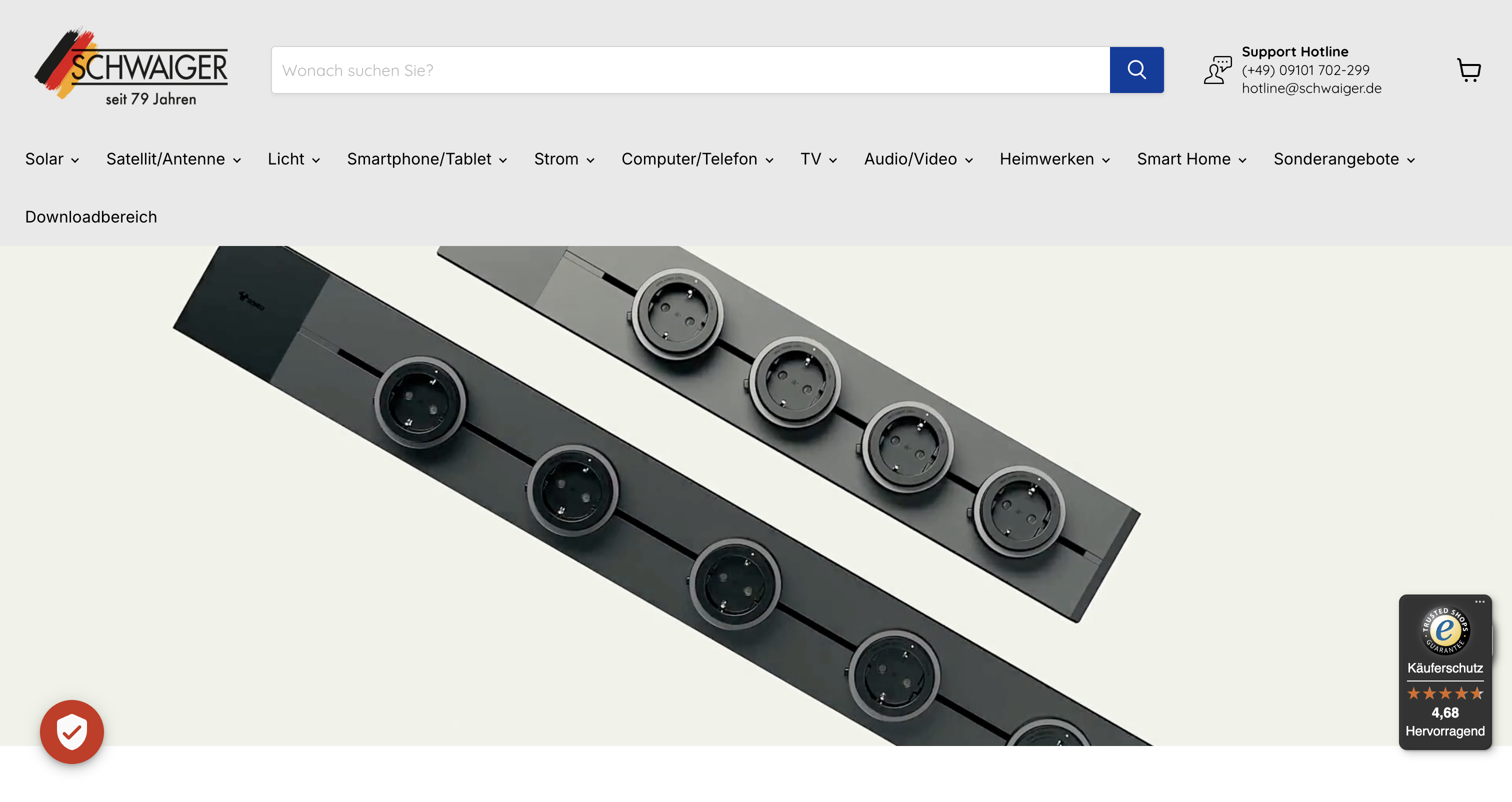 Schwaiger Shop Screenshot